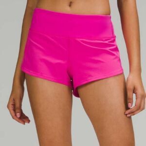 Lululemon Speed Up Low-Rise Short 2.5" in Sonic Pink Size 10